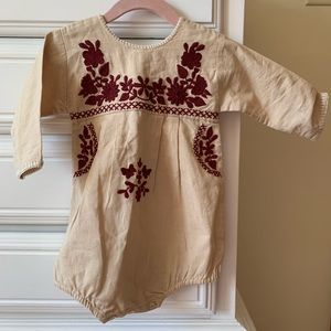 Apolina embroidered long sleeve romper